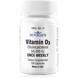 Nivagen Vitamin D3 50,000 IU - 100 Cápsulas - Puro Estado Fisico