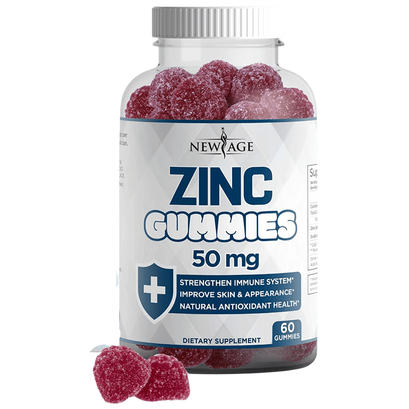 New Age Zinc  50mg - Berry - 60 Gummies - Puro Estado Fisico