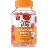 Lifeable Magnesium Citrate for Kids - Frambuesa - 90 Gomitas - Puro Estado Fisico