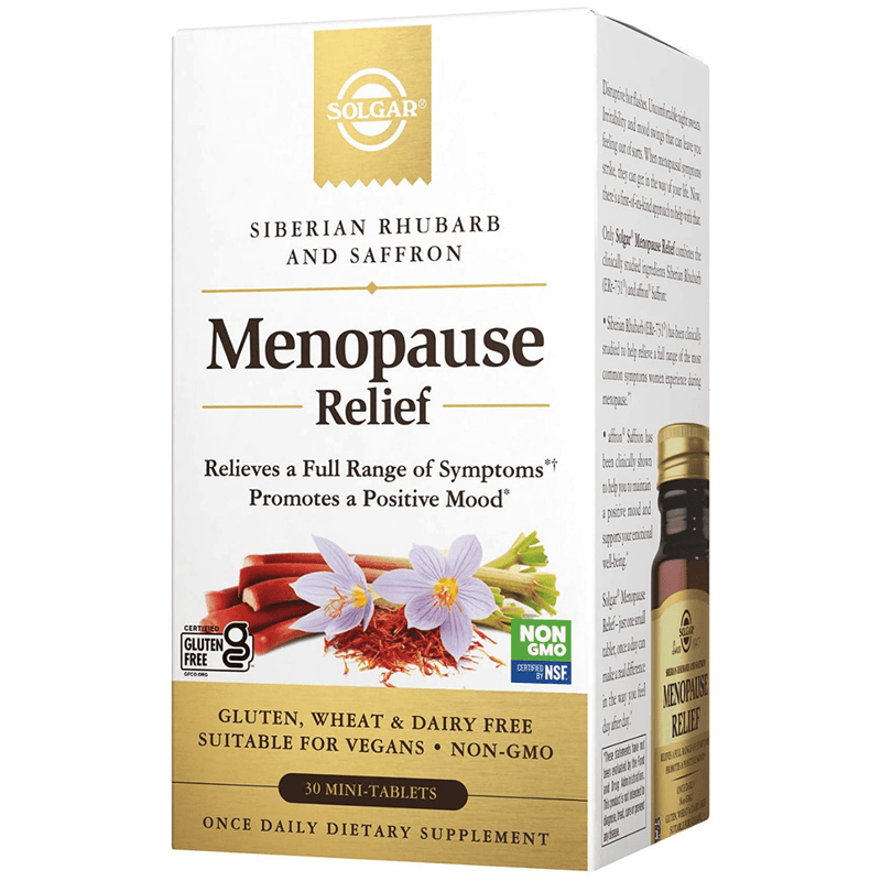 Solgar Menopause Relief - 30 Tabletas - Puro Estado Fisico