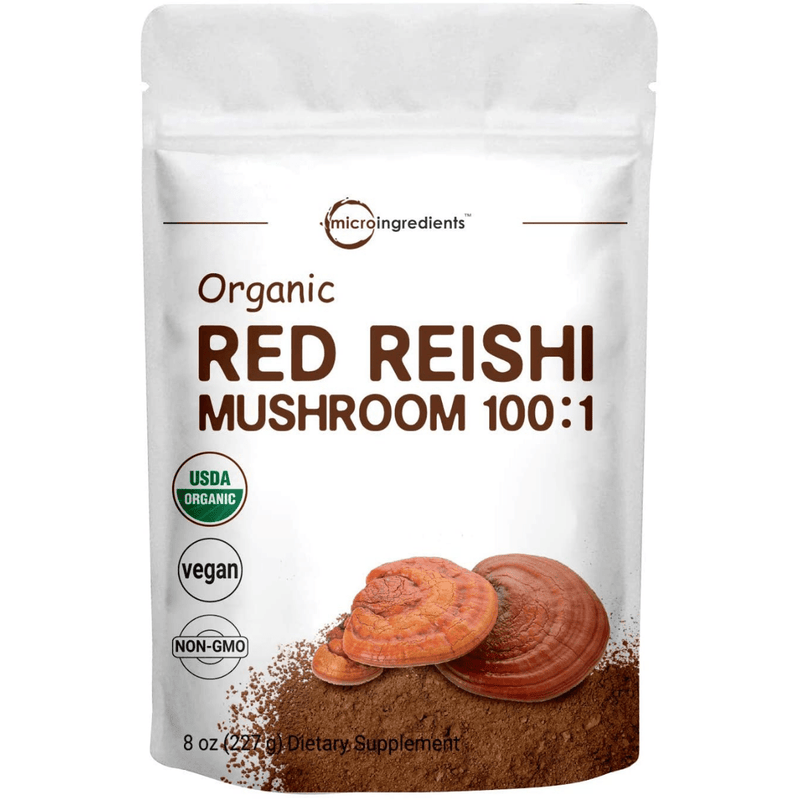 Micro Ingredients Organic Red Reishi Mushroom - 227 g - Puro Estado Fisico