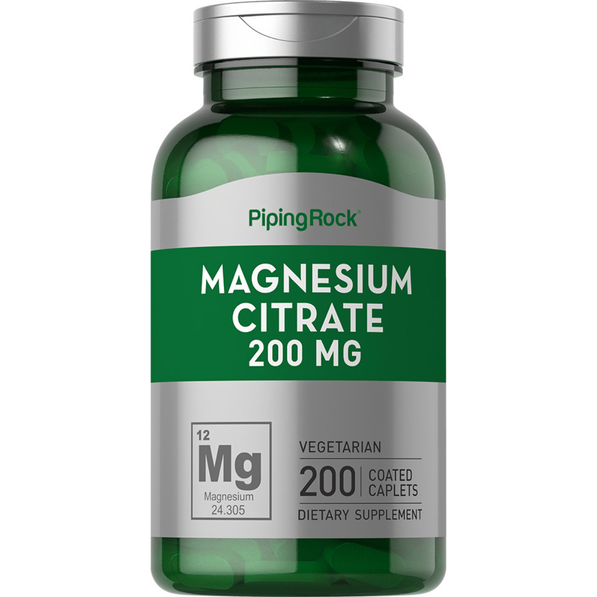 Piping Rock Magnesium Citrate 200 Comprimidos Recubiertos Puro