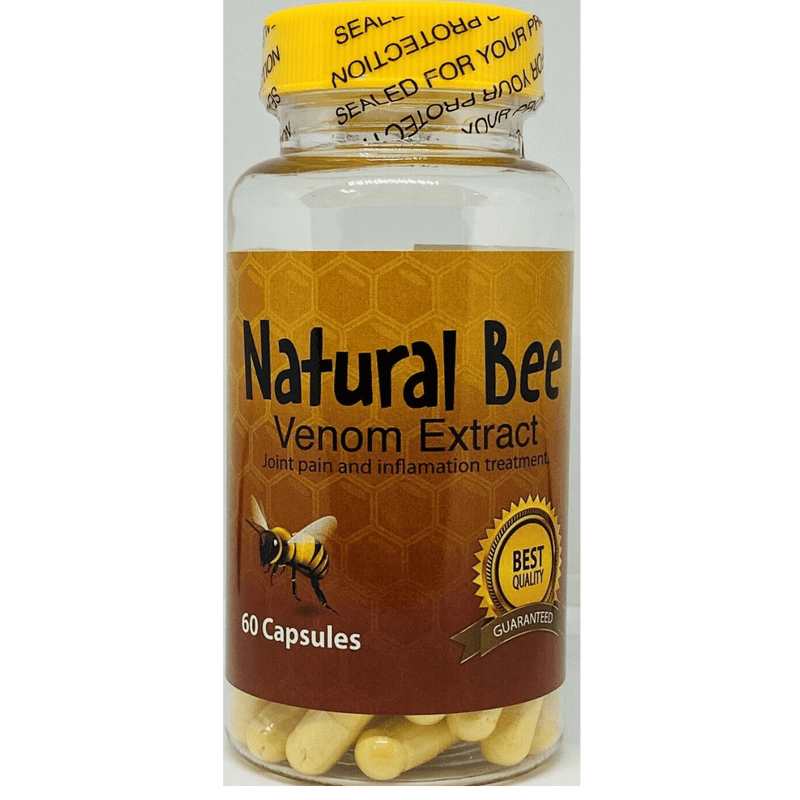 Natural Bee Venom Extract - Extracto de Veneno de Abeja - 60 Cápsulas - Puro Estado Fisico