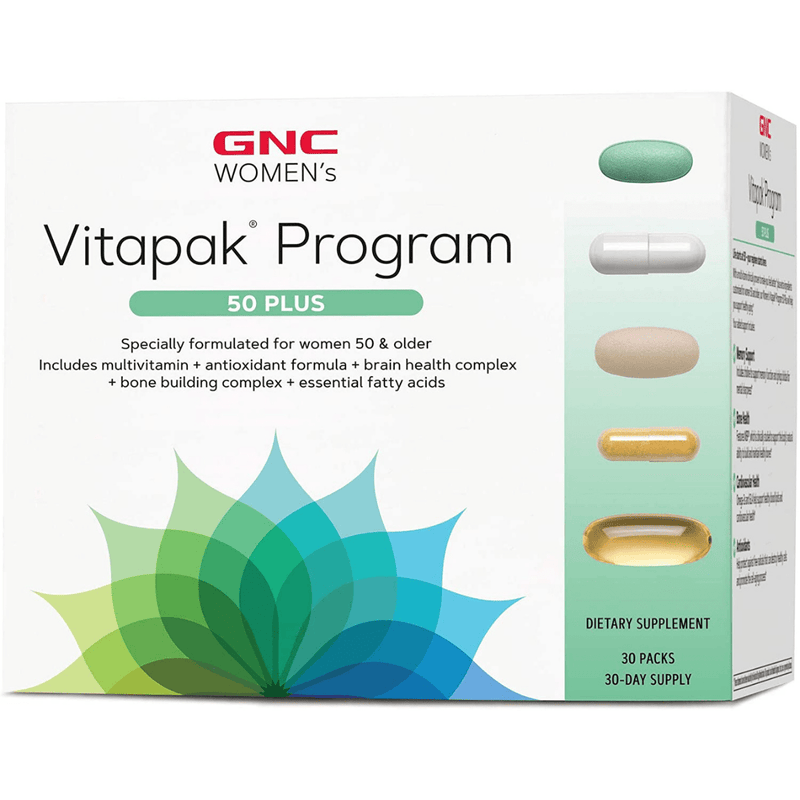 GNC Womens Ultra Mega 50 Plus Vitapak Program - 30 Paquetes - Puro Estado Fisico