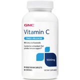 GNC Vitamin C 1000 mg with Bioflavonoids and Rose Hips - 90 Comprimidos Vegetarianos - Puro Estado Fisico
