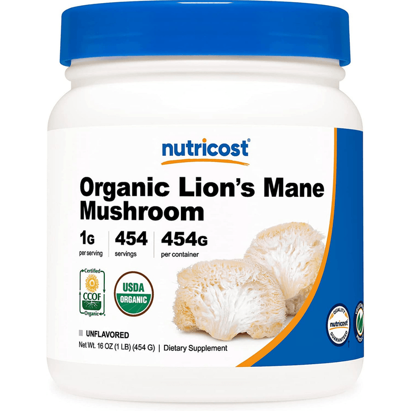 Nutricost Organic Lion's Mane Mushroom Powder - 454 g - Puro Estado Fisico