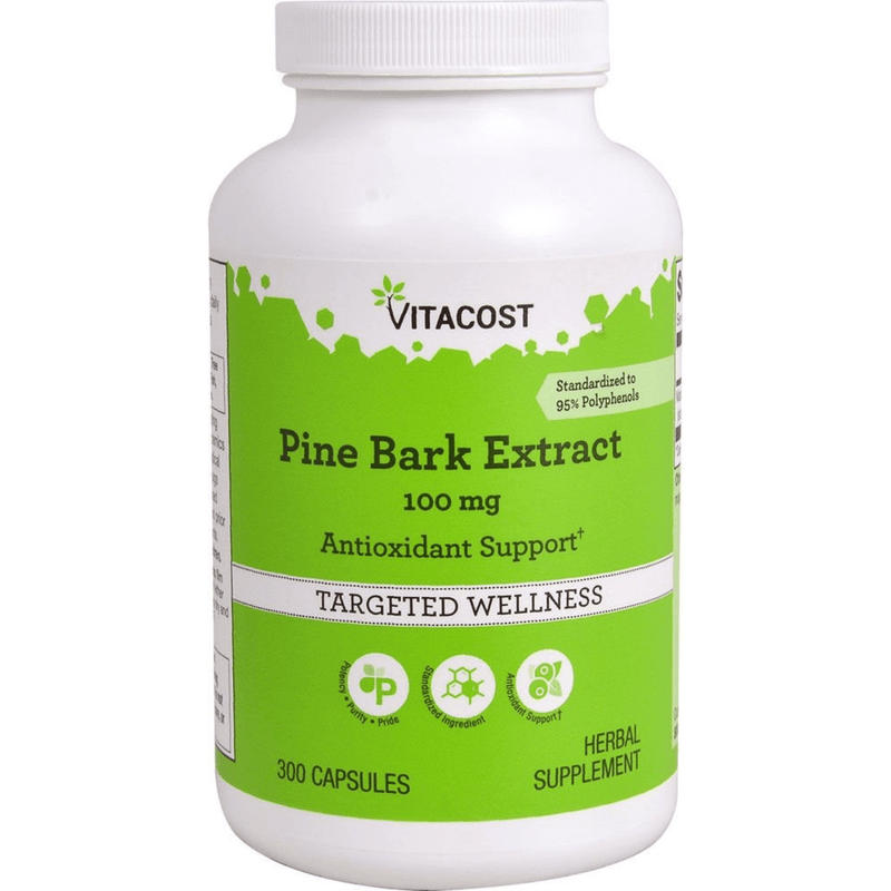 Vitacost Pine Bark Extract - 300 Cápsulas - Puro Estado Fisico