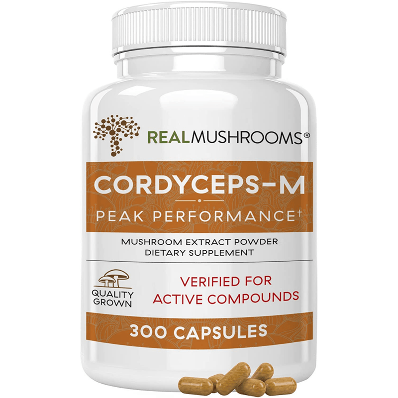 Real Mushrooms Cordyceps-M - 300 Cápsulas - Puro Estado Fisico