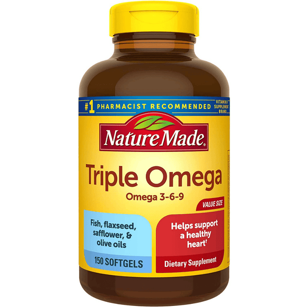 Nature Made Triple Omega 3-6-9 - 150 Cápsulas Blandas - Puro Estado Fisico