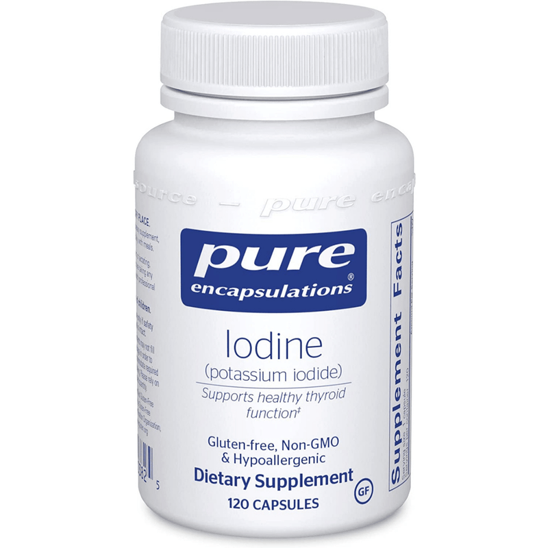 Pure Encapsulations Iodine - 120 Cápsulas - Puro Estado Fisico