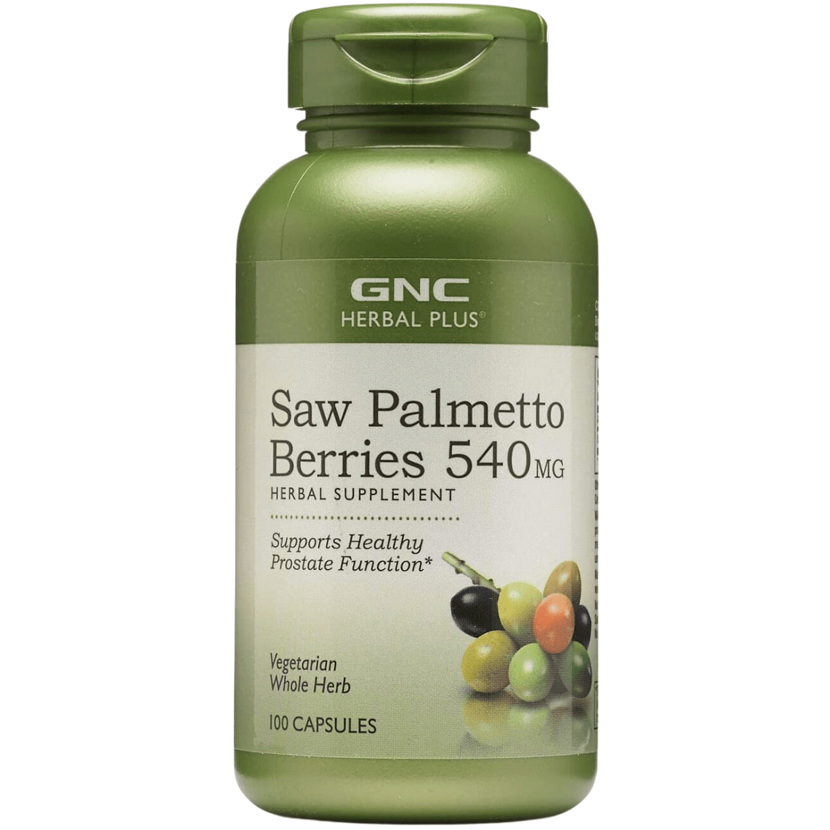 GNC Saw Palmetto Berries 540mg 100 Cápsulas Puro Estado Fisico