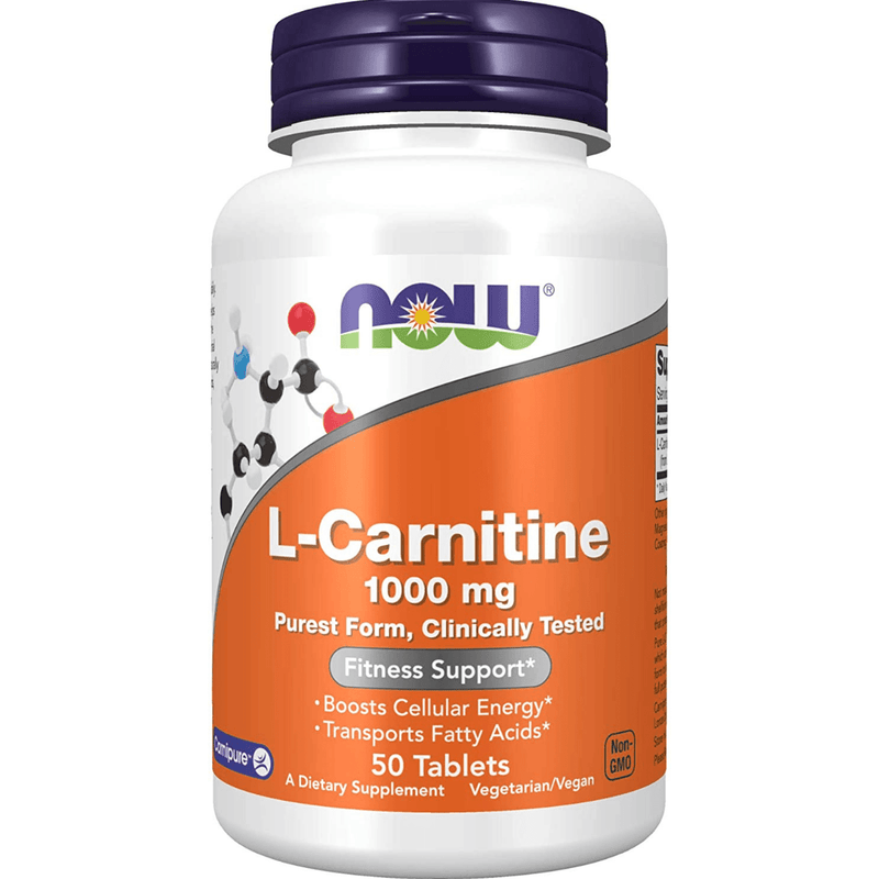 NOW Foods L-Carnitina 1000 Mg - Puro Estado Fisico