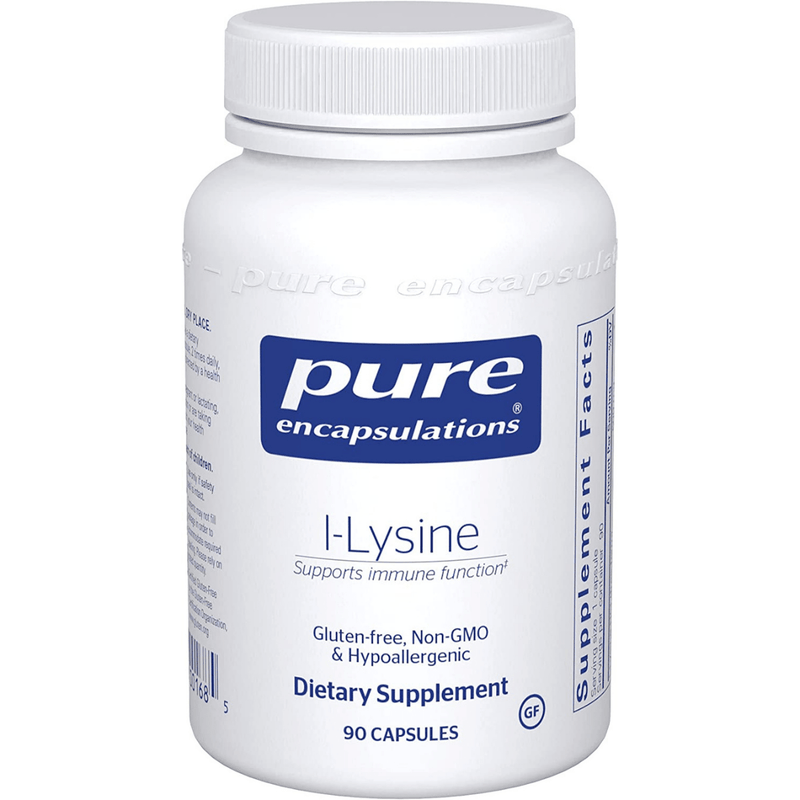 Pure Encapsulations L-Lisina 500 Mg - 90 Cápsulas - Puro Estado Fisico