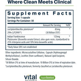 Hyperbiotics Probiótico PRO para Alivio del Síndrome de Intestino Irritable 30 Mil Millones CFU - 30 Cápsulas Vegetarianas