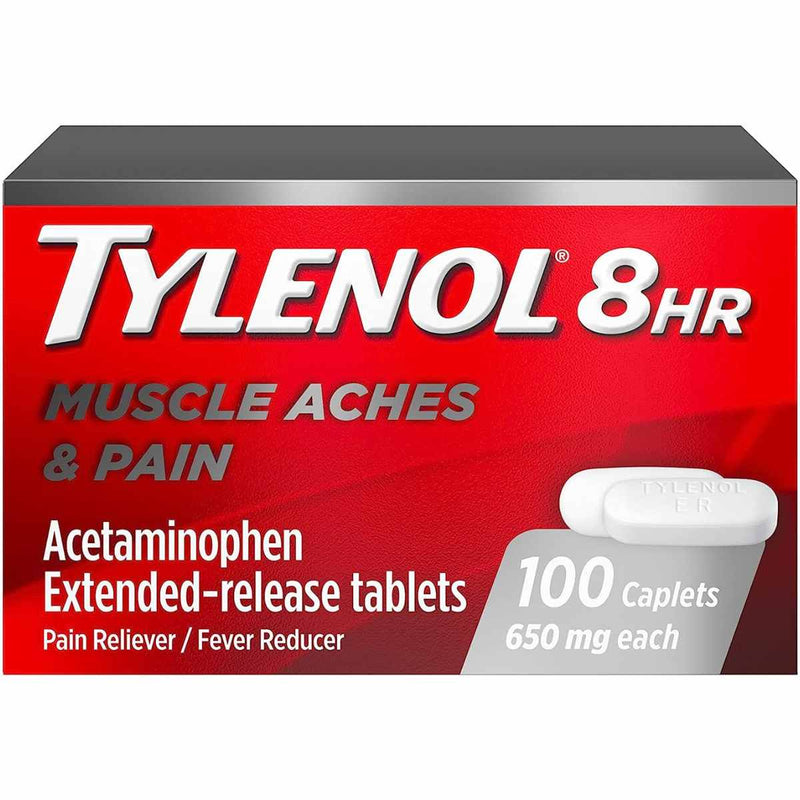 Tylenol Dolor y Molestias Musculares (Muscle Aches & Pain) - 100 Comprimidos - Puro Estado Fisico