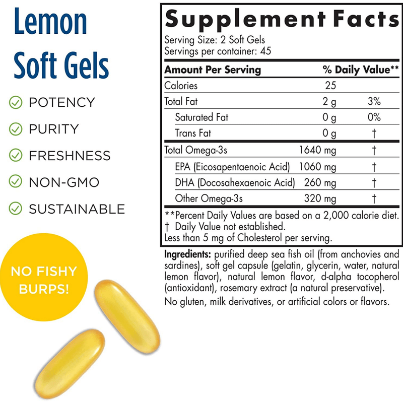 Nordic Naturals Omega EPA Xtra - Limón - Puro Estado Fisico