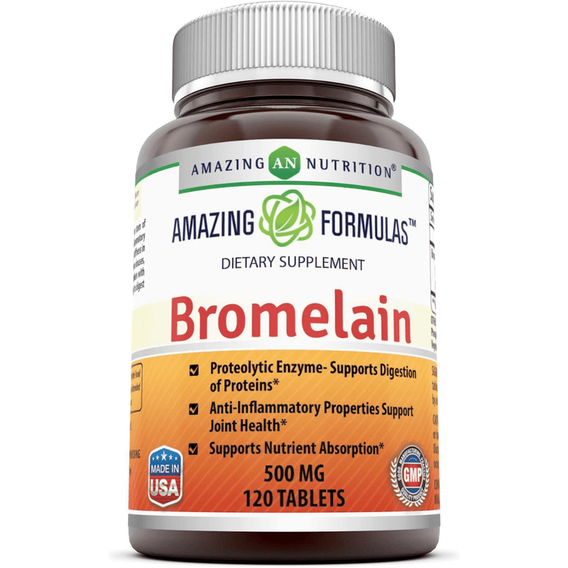 Amazing Nutrition Bromelain 500 mg - 120 Tabletas - Puro Estado Fisico