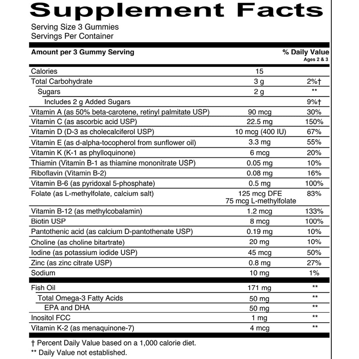 SmartyPants Multivitamins With Omega 3 For Children 70 Gomitas Puro