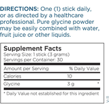 Metabolic Maintenance Glycine - 30 Stick - Puro Estado Fisico