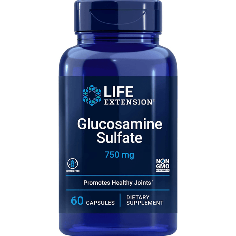 Life Extension Glucosamine Sulfate - 60 Cápsulas - Puro Estado Fisico