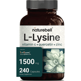 NatureBell L-Lysine with Quercetin + Vitamin C And Zinc - 240 Cápsulas - Puro Estado Fisico