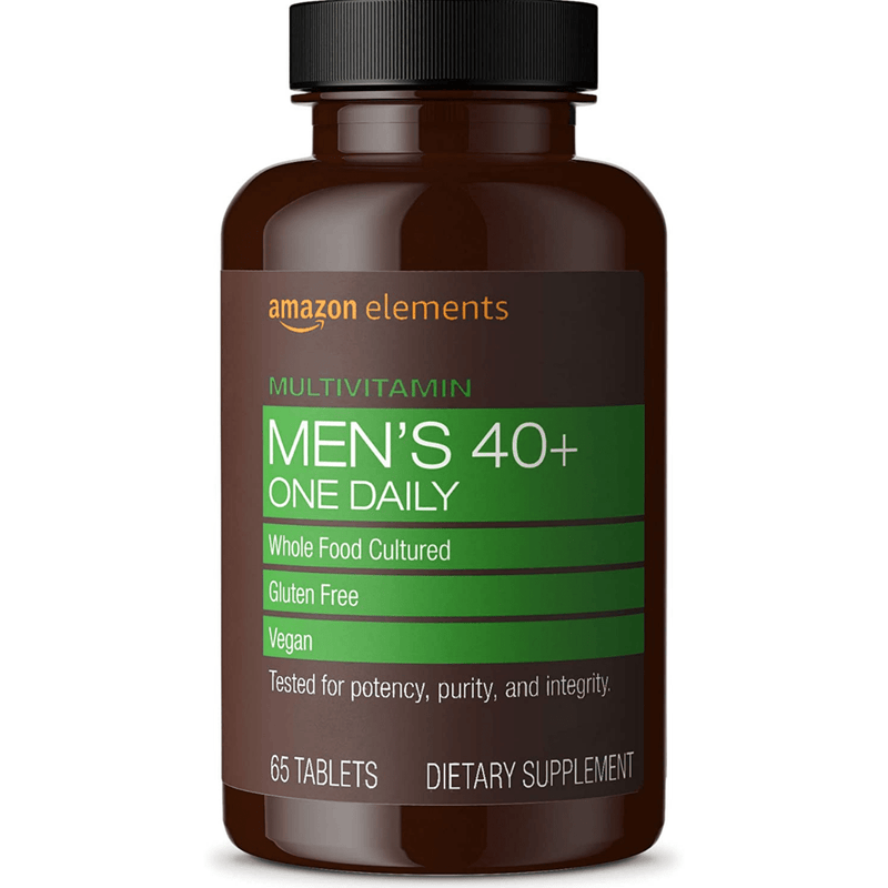 Amazon Elements Men’s 40+ One Daily Multivitamin - 65 Tabletas - Puro Estado Fisico