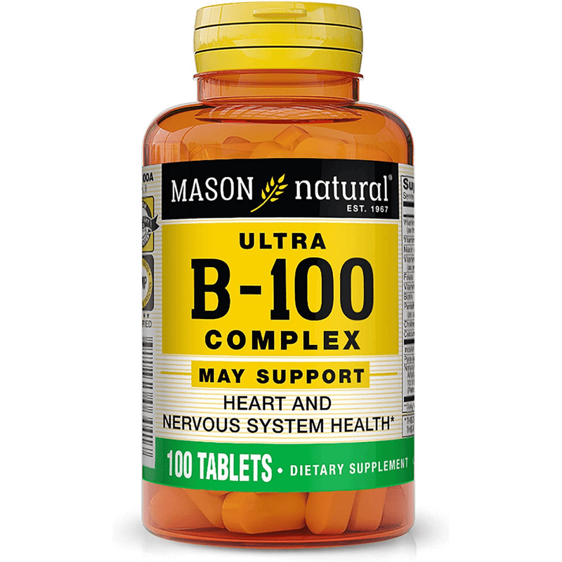 Mason Natural Ultra B-100 Complex - 100 Tabletas - Puro Estado Fisico