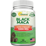 aSquared Nutrition Black Maca 1000 mg - 180 Cápsulas - Puro Estado Fisico