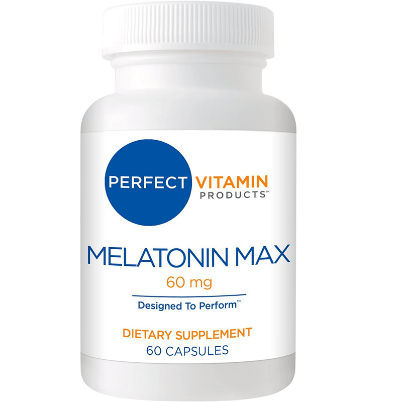 Perfect Vitamin Products Melatonina máxima - 60 Cápsulas - Puro Estado Fisico