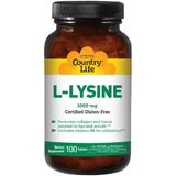 Country Life L-Lysine 1000 mg with Vitamin B6 - Puro Estado Fisico