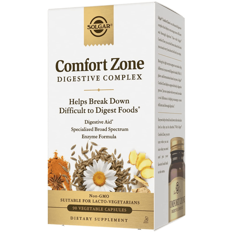 Solgar Comfort Zone Digestive Complex - 90 Cápsulas Vegetales - Puro Estado Fisico