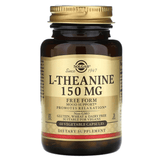 Solgar L-Theanine 150 mg - 60 Cápsulas Vegetales - Puro Estado Fisico