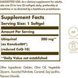 Solgar Ubiquinol 200 mg (Reduced CoQ-10) - 30 Cápsulas Blandas - Puro Estado Fisico