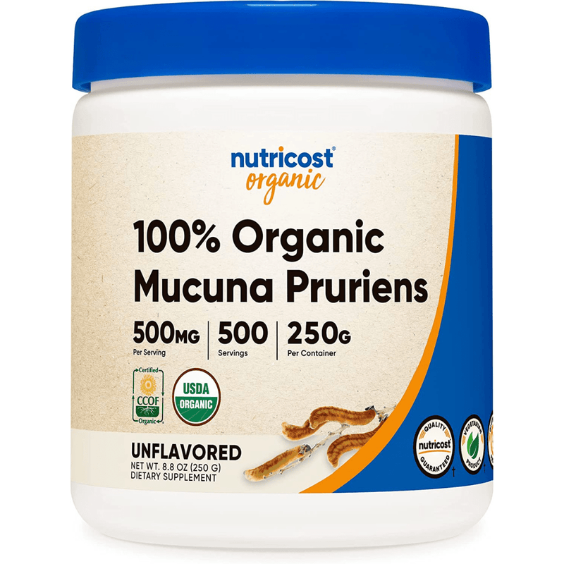 Nutricost Mucuna Pruriens - Sin Sabor - 250 g - Puro Estado Fisico