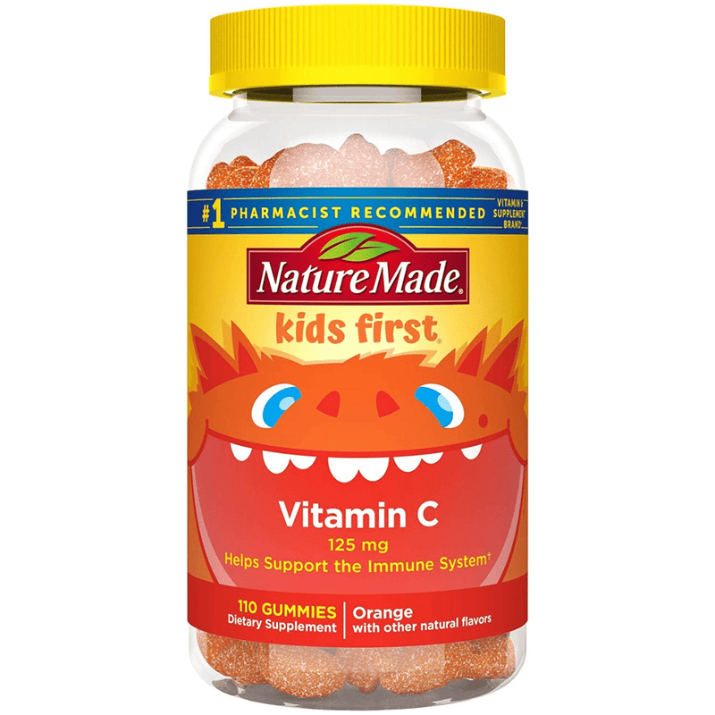 Nature Made Vitamin C for Children - Naranja - 110 Gomitas - Puro Estado Fisico