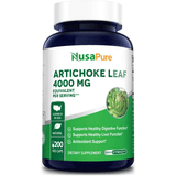 NusaPure Artichoke Extract 4000 mg - 200 Cápsulas Vegetales - Puro Estado Fisico