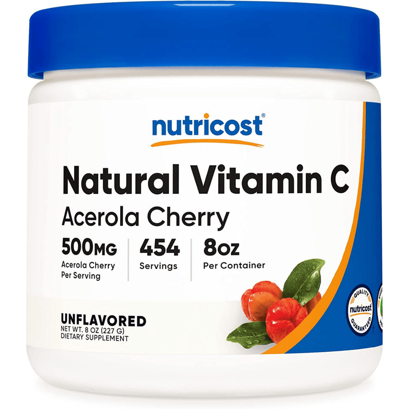 Nutricost Vitamin C & Acerola Cherry - Puro Estado Fisico
