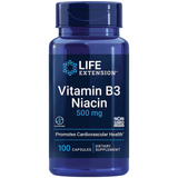 Life Extension Vitamin B3 Niacin 500 Mg - 100 Cápsulas - Puro Estado Fisico