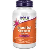 NOW Foods Inositol 500 mg - 100 Cápsulas Vegetales - Puro Estado Fisico