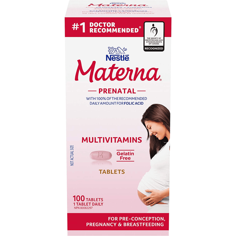 Nestle Materna Prenatal - 100 Tabletas - Puro Estado Fisico