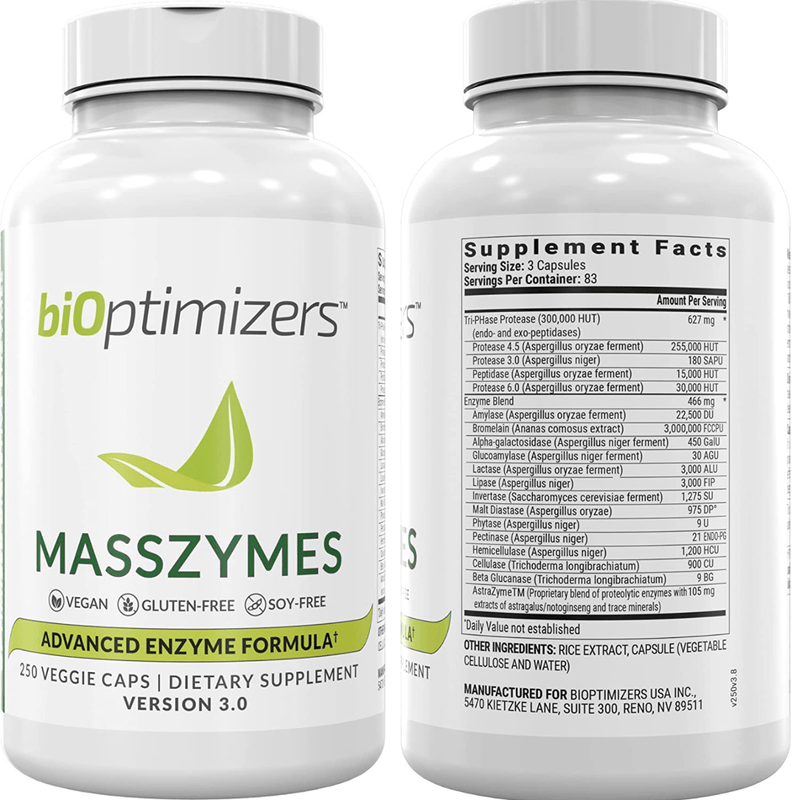 BiOptimizers MassZymes with kApex - Puro Estado Fisico
