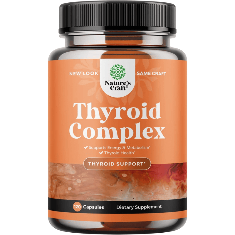 Natures Craft Thyroid Support Complex - 120 Cápsulas - Puro Estado Fisico