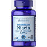Puritans Pride Flush Free Niacin Inositol Nicotinate 1000 Mg - 60 Cápsulas - Puro Estado Fisico