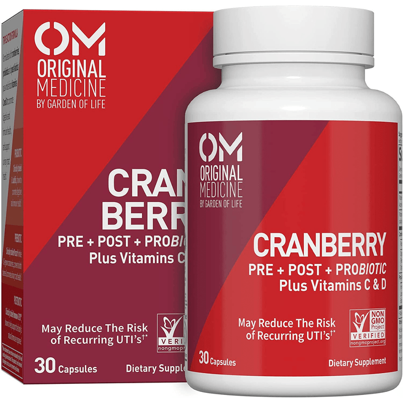 Garden of Life Complete Cranberry With Probiotics + Prebiotics + Vitamin C and Vitamin D - 30 Cápsulas - Puro Estado Fisico