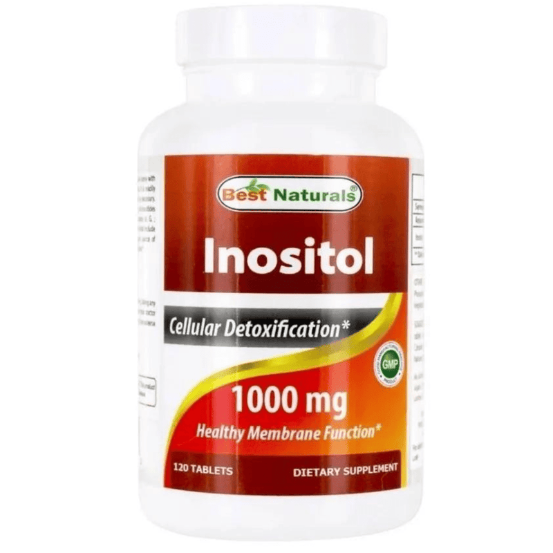 Best Naturals Inositol 1000 mg - 120 Tabletas - Puro Estado Fisico
