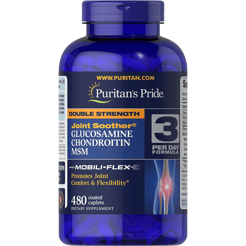 Puritans Pride Double Strength Glucosamine, Chondroitin & Msm - Puro Estado Fisico