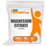 BulkSupplements Magnesium Citrate - 100 g - Puro Estado Fisico