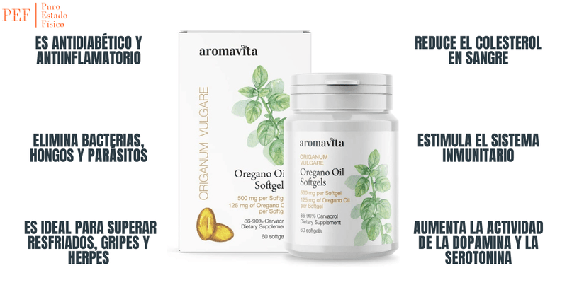 Aromativa Oregano Oil - 60 Cápsulas Blandas - Puro Estado Fisico