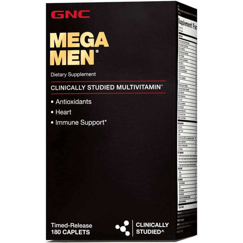 GNC Mega Men Multivitamin For Men - 180 Comprimidos - Puro Estado Fisico