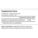 LongLifeNutri Lycopene 50 mg - 180 Cápsulas Vegetarianas - Puro Estado Fisico